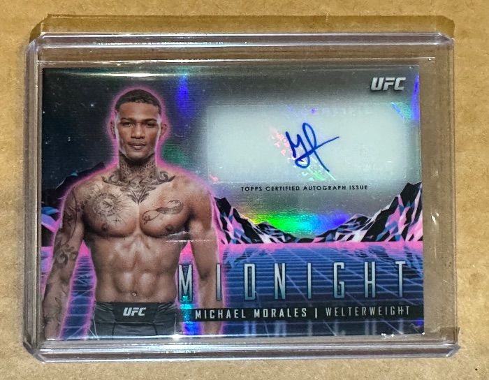 Michael Morales 2024 Topps Midnight UFC Horizon Signatures Base #HS-MMS — 2024 · 2024 Topps Midnight UFC · Michael Morales · Horizon Signatures · autograph · raw