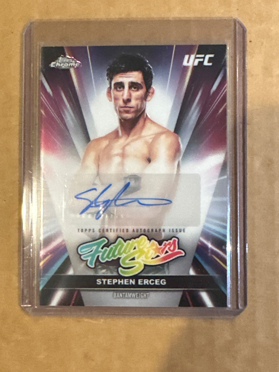 Stephen Erceg 2026 Topps Chrome UFC Future Stars Autograph #FSA-SE — 2026 · 2026 Topps Chrome UFC · Stephen Erceg · Future Stars · autograph · raw