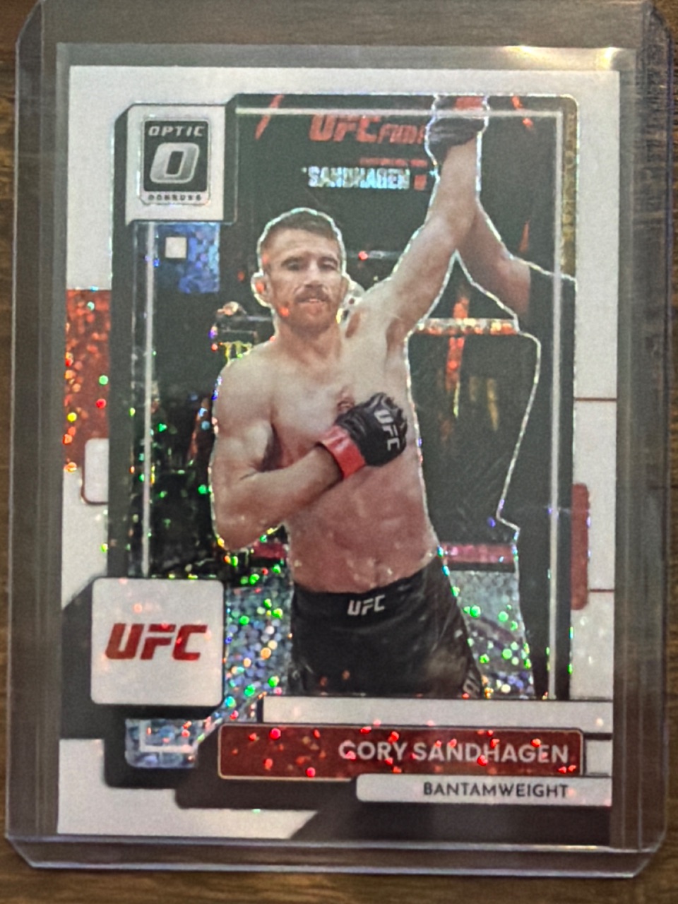 Cory Sandhagen 2023 Donruss Optic UFC White Sparkle SSP — 2023 · 2023 Donruss Optic UFC · Cory Sandhagen · White Sparkle · raw