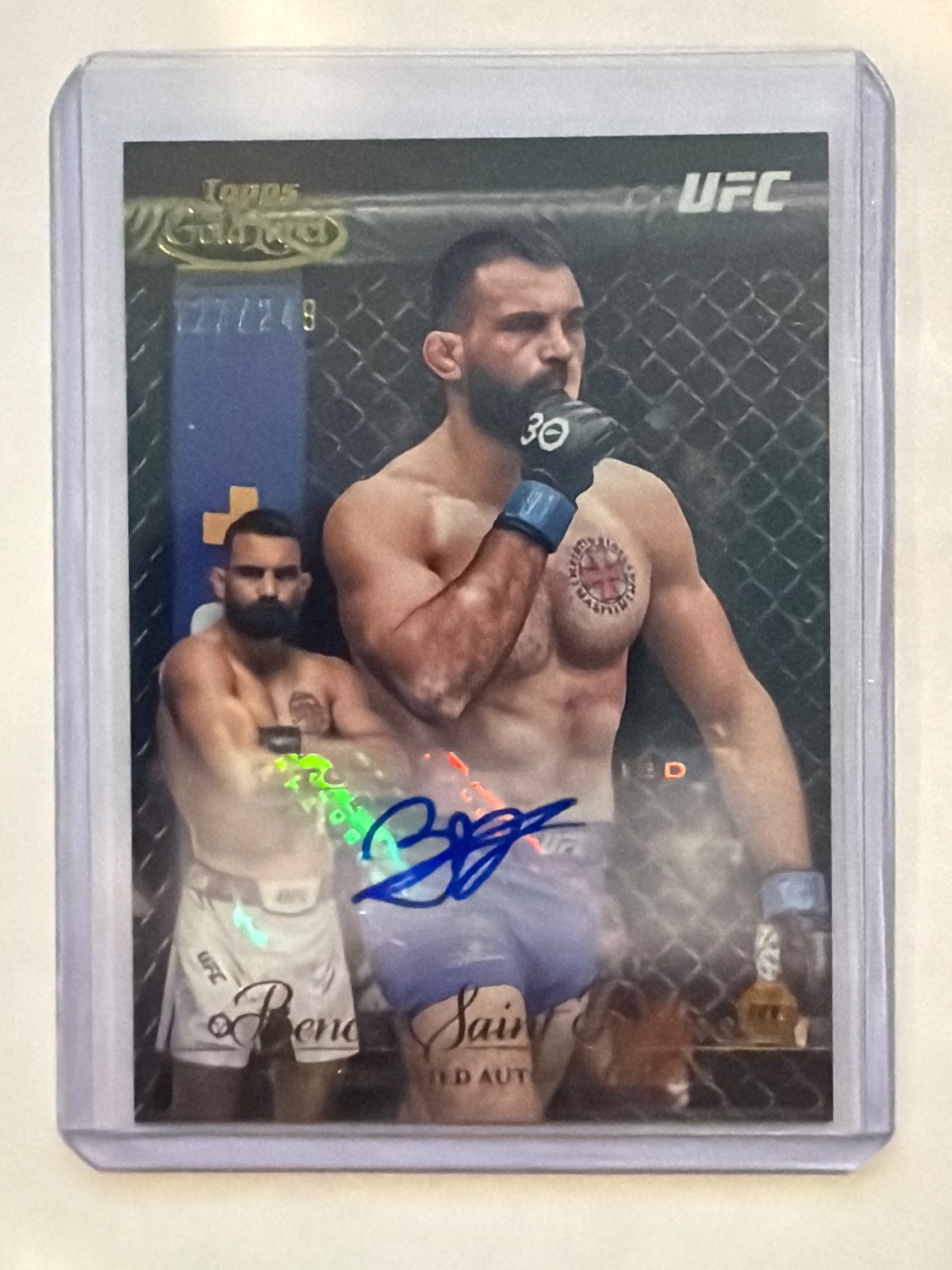 Benoit Saint Denis RC 2024 Topps Gold Label Auto 127/249 UFC #GLA-BSD — 2024 · 2024 Topps Gold Label UFC · Benoit Saint-Denis · autograph · raw