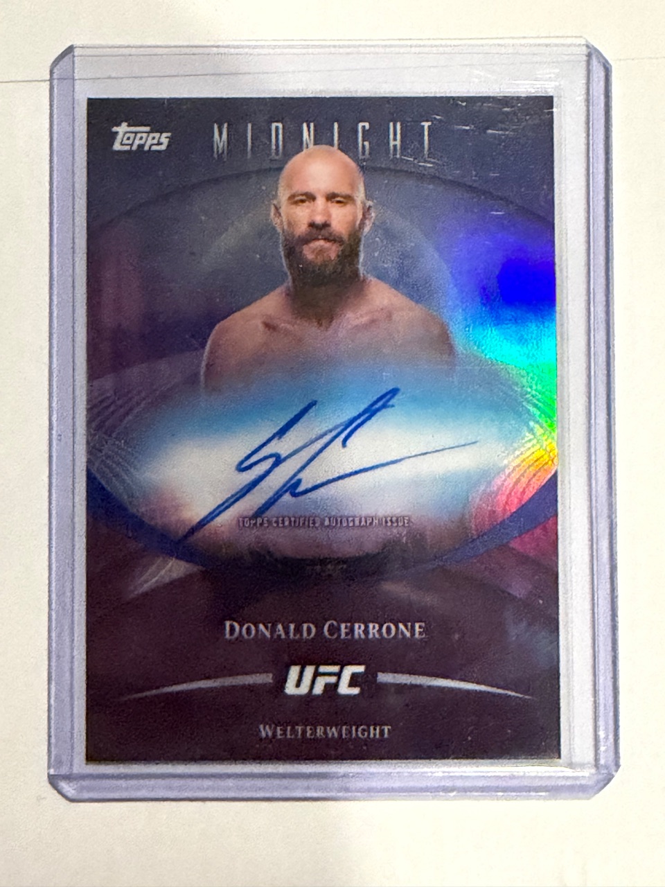 Donald “Cowboy” Cerrone 2026 Topps Midnight UFC Base Oncard AU #BAV-DE — 2026 Topps Midnight · Donald Cerrone · autograph · raw