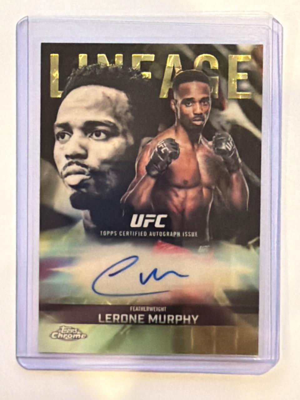 Lerone Murphy 2026 Topps Chrome UFC Lineage Auto SuperFractor #CCA-LM — 2026 · 2026 Topps Chrome UFC · Lerone Murphy · Lineage Auto SuperFractor · autograph · raw