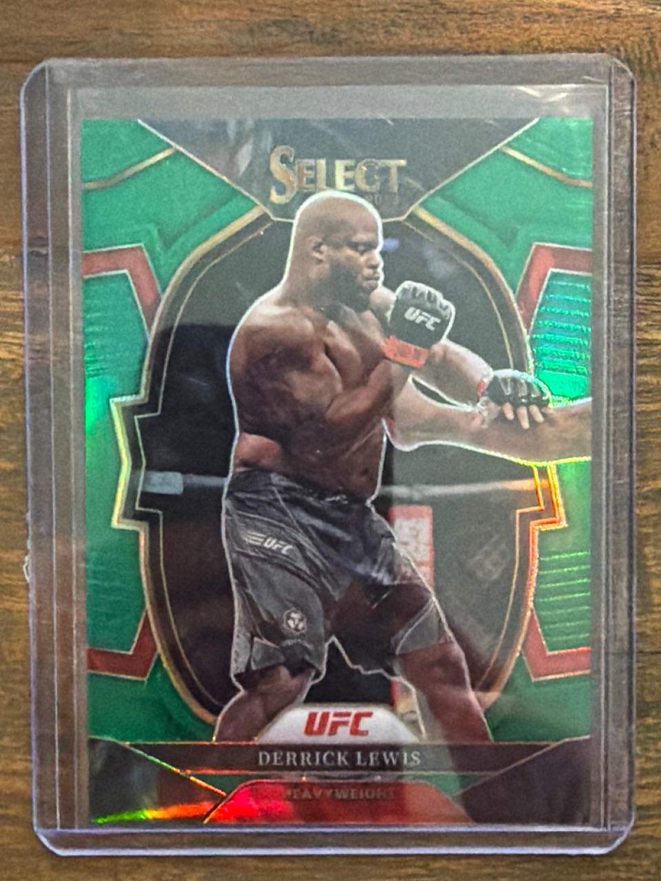Derrick Lewis 2023 Panini Select UFC Concourse Green Prizm /5 — 2023 · 2023 Panini Select UFC · Derrick Lewis · Concourse Green Prizm · raw